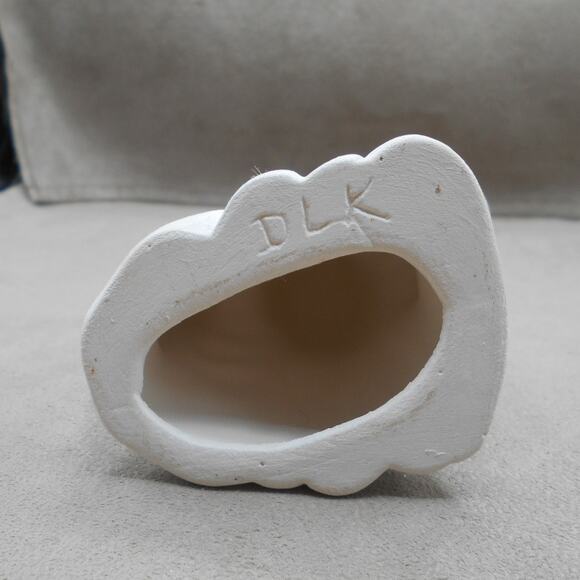 Ghost Holding Pumpkin 3" Hand Painted Halloween Ceramic Vintage - Picture 6 of 6